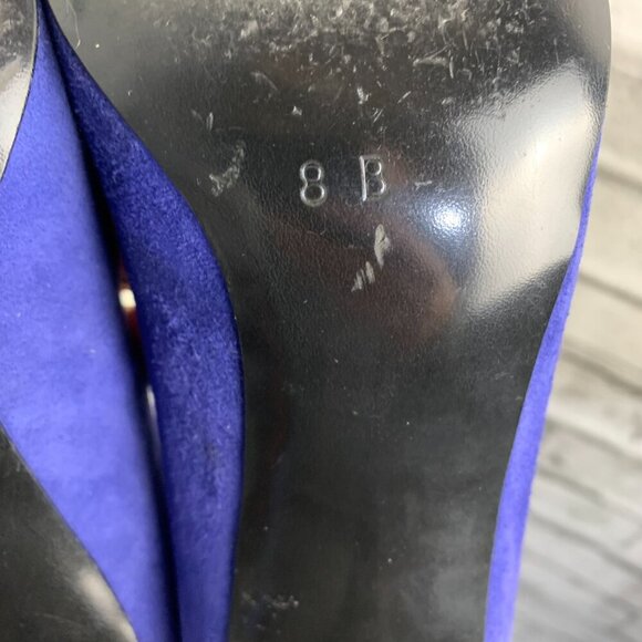 Elegant Blue Suede Heels - Picture 11 of 14